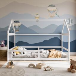 Kabinet UK Kids Pine Wood House Bed - thumbnail 2