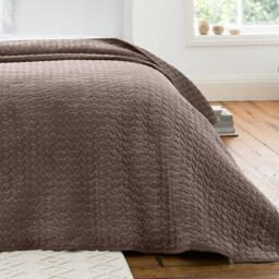 Bianca Attica Velvet Embroidered Bedspread