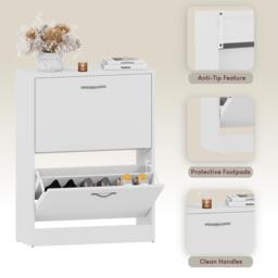 Lassic Vida Designs 2 Drawer Shoe Cabinet - thumbnail 6