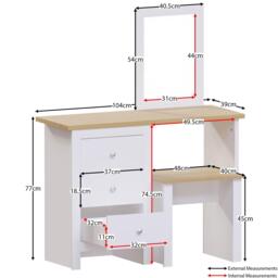 Lassic Vida Designs Arlington Dressing Table Set - thumbnail 2
