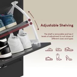 Lassic Vida Designs 3 Drawer Shoe Cabinet - thumbnail 6