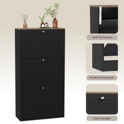 Lassic Vida Designs 3 Drawer Shoe Cabinet - thumbnail 7