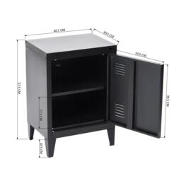 Urban Meuble Modern Metal Bedside Cabinet - thumbnail 6