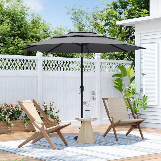 Breeins Garden Sanctuary Outdoor 3-Tier Umbrella - image 1