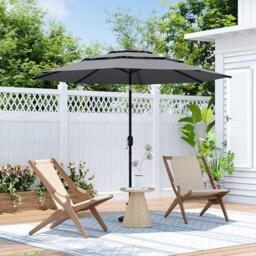 Breeins Garden Sanctuary Outdoor 3-Tier Umbrella - thumbnail 1