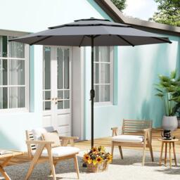 Breeins Garden Sanctuary Outdoor 3-Tier Umbrella - thumbnail 2