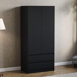Lassic Vida Designs Denver 2 Door Wardrobe With Drawers - thumbnail 1
