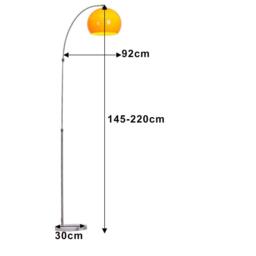 Kabinet UK Modern Arched Floor Lamp with Marble Base - thumbnail 7