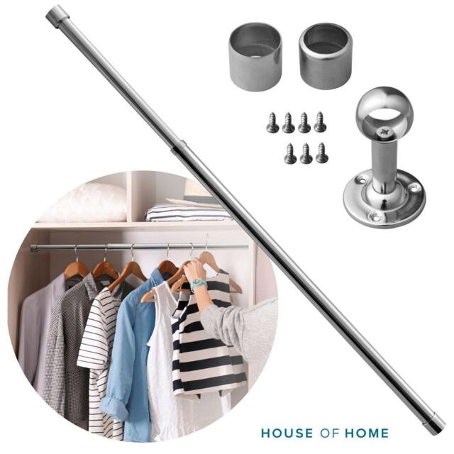 House of Home Extendable Stainless Steel Wardrobe Rail