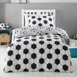 Catherine Lansfield Brushed Cotton Football Stars Duvet Cover Set - thumbnail 2