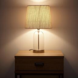 K Living Chelsea Brushed Silver Lamp - thumbnail 3