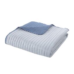 Catherine Lansfield Stripe Quilted Reversible Bedspread - thumbnail 5