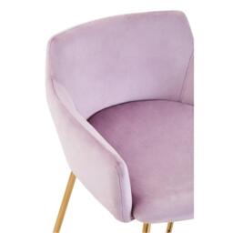 Interiors by Premier Tamzin Pink Velvet Low Back Bar Chair - thumbnail 2
