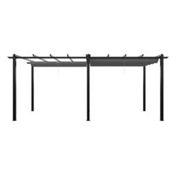 Breeins 10x20ft Aluminium Pergola with Retractable Roof - thumbnail 4