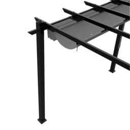 Breeins 10x20ft Aluminium Pergola with Retractable Roof - thumbnail 7