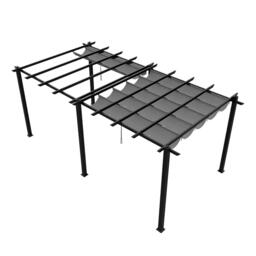 Breeins 10x20ft Aluminium Pergola with Retractable Roof - thumbnail 6
