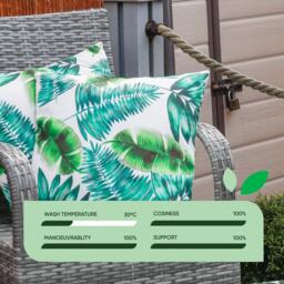 Streetwize Outdoor Botanical Palm Print Scatter Cushions - thumbnail 3