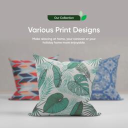 Streetwize Outdoor Botanical Palm Print Scatter Cushions - thumbnail 7