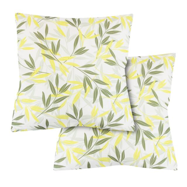 Streetwize Outdoor Green/Grey Leaf Print Scatter Cushions - image 1