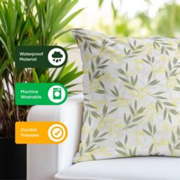 Streetwize Outdoor Green/Grey Leaf Print Scatter Cushions - thumbnail 5