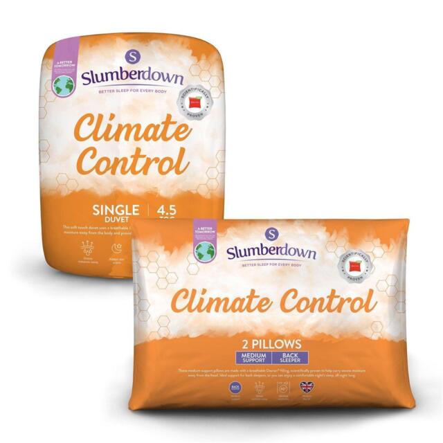 Slumberdown Climate Control 4.5 Tog Duvet + 2 Pillows - image 1