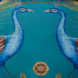 Matthew Williamson Xanadu Peacock 200TC Cotton Sateen Duvet Cover Set - thumbnail 4