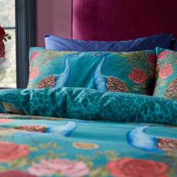 Matthew Williamson Xanadu Peacock 200TC Cotton Sateen Duvet Cover Set - thumbnail 3
