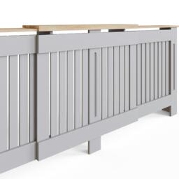 GFW Longslow Adjustable Radiator Cover Grey - thumbnail 9
