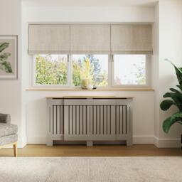 GFW Longslow Adjustable Radiator Cover Grey - thumbnail 1
