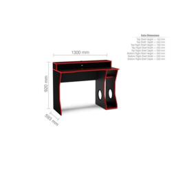 Birlea Enzo Gaming/Computer Desk - thumbnail 8