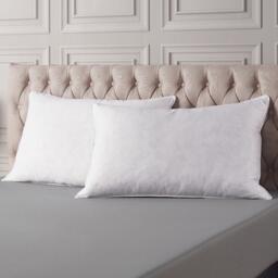 Downland Luxury Softened Duck Feather Pillow Pair - thumbnail 3