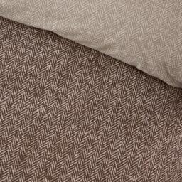 Catherine Lansfield Brushed Herringbone Cotton Duvet Cover Set - thumbnail 4