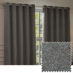 Paoletti Galaxy Fully Lined Chenille Eyelet Curtains - thumbnail 7
