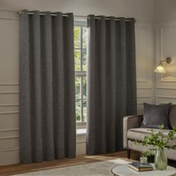 Paoletti Galaxy Fully Lined Chenille Eyelet Curtains - thumbnail 1