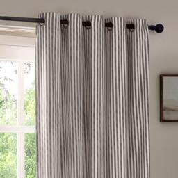 Yard Hebden Striped 100% Cotton Lined Eyelet Curtains - thumbnail 5