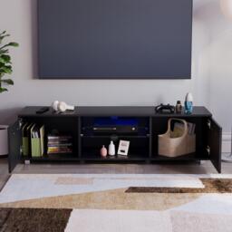 Lassic Vida Designs Cosmo 2 Door Multi LED TV Unit 140cm - thumbnail 8