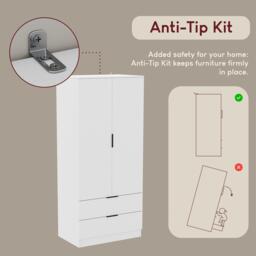Lassic Trega 2 Door 2 Drawer Wardrobe - thumbnail 7