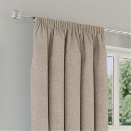 Enhanced Living Dallas Natural 100% Blackout Readymade Curtains - thumbnail 3