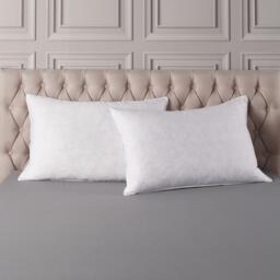 Downland Luxury Cotton Duck Feather & Down Pillow Pair - thumbnail 2