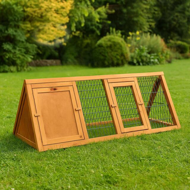 Lassic Pet Vida Triangle Wooden Pet Hutch Large - image 1