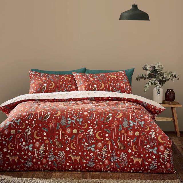 Catherine Lansfield Enchanted Twilight Reversible Duvet Cover Set - image 1