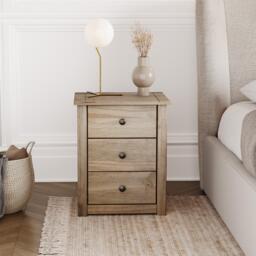 Lassic Vida Designs Panama 3 Drawer Bedside Chest - thumbnail 7