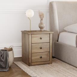 Lassic Vida Designs Panama 3 Drawer Bedside Chest - thumbnail 1