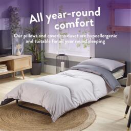 Slumberdown Back to Uni Embossed Waffle Duvet, 2 Pillows - thumbnail 6
