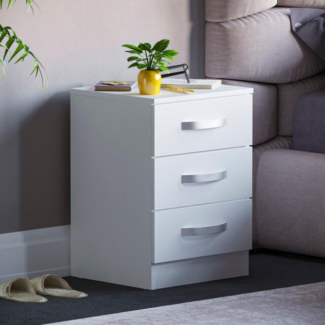 Lassic Vida Designs Hulio 3 Drawer Bedside Cabinet - image 1