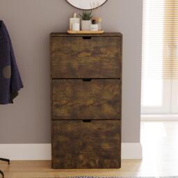 Lassic Vida Designs 3 Drawer Shoe Cabinet (Handless) - thumbnail 3
