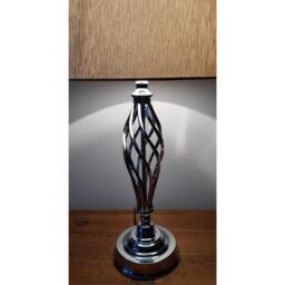 K Living Compton Chrome Table Lamp and Shade - thumbnail 4