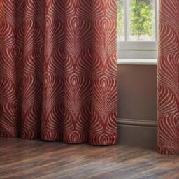 Paoletti Gatsby Jacquard Eyelet Curtains - thumbnail 2
