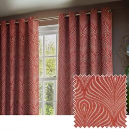 Paoletti Gatsby Jacquard Eyelet Curtains - thumbnail 6