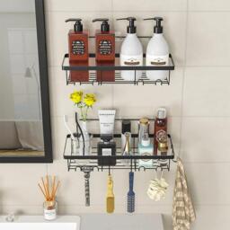LIFE IDEAS 4-Piece No Drill Shower Caddy Set